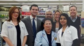 The pharmacy team at Rite Aid in Philadelphia hosted an NACDS RxIMPACT pharmacy tour for James Fitzpatrick, regional manager for Sen. Patrick Toomey (R-PA)