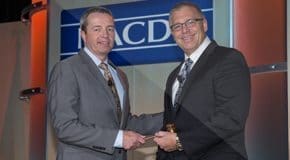 New NACDS Chairman, John Standley receiving the gavel