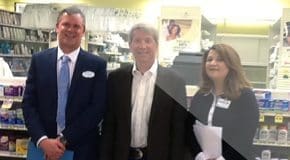 Rep. Kurt Schrader (D-OR) went on an NACDS RxIMPACT pharmacy tour at the New Albertson's/Sav-on Pharmacy in Lake Oswego, Ore.