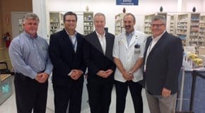 U.S. Rep. Chris Van Hollen (D-MD) and Melissa Joseph, a field representative for the Congressman, on July 22 visited a Westminster Maryland, Giant Pharmacy