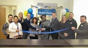 Nicole Harvey, director of constituency development and federal liaison for healthcare for Congressman Davis (R-IL), [center] attended a ribbon cutting to open a new Genoa Healthcare in Berwyn, Ill. on November 18