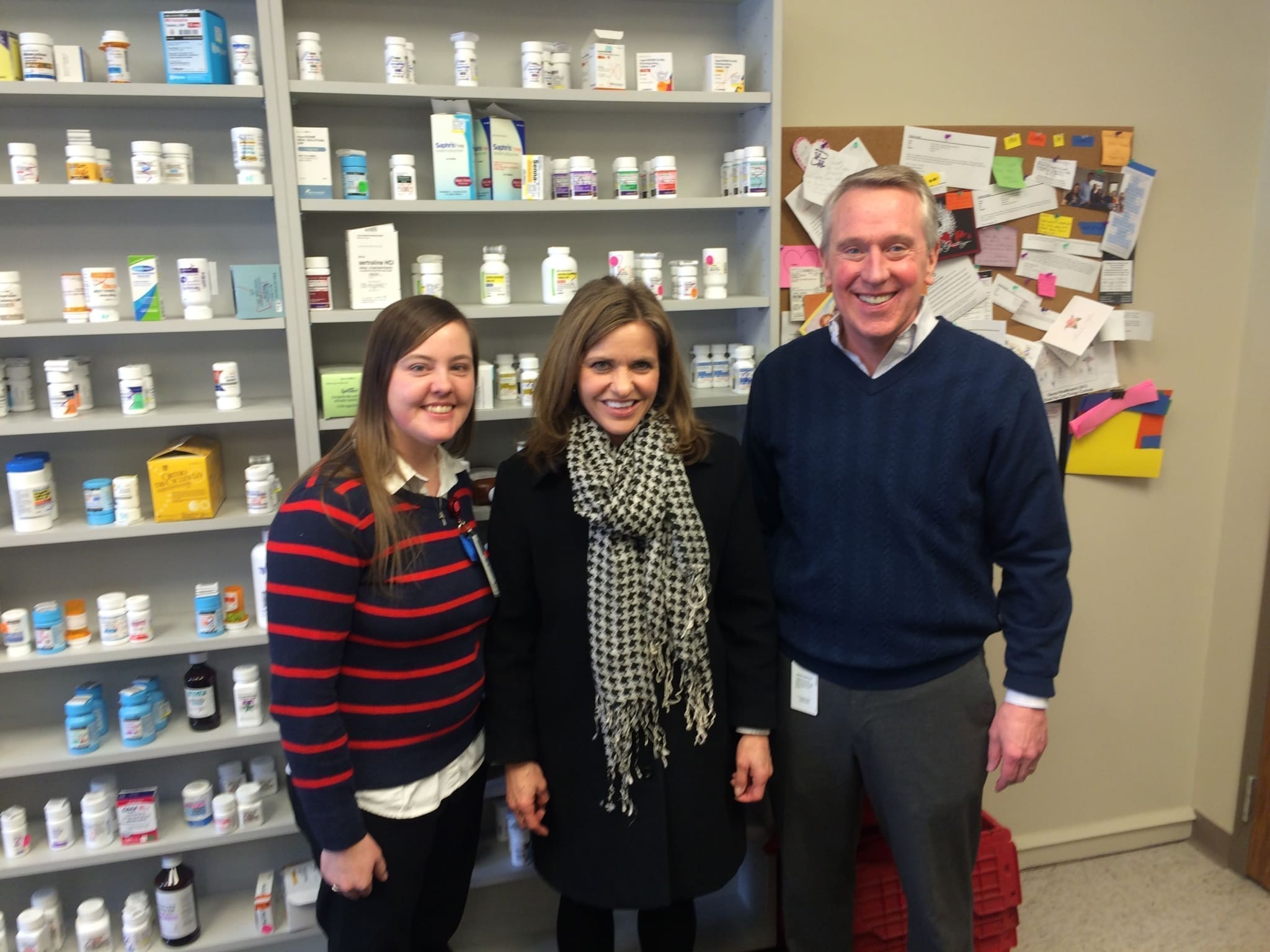 Rep. Lynn Jenkins (R-KS) of the House Ways & Means Health Subcommittee participated in an NACDS RxIMPACT pharmacy tour this week at a Genoa in Topeka, Kan.