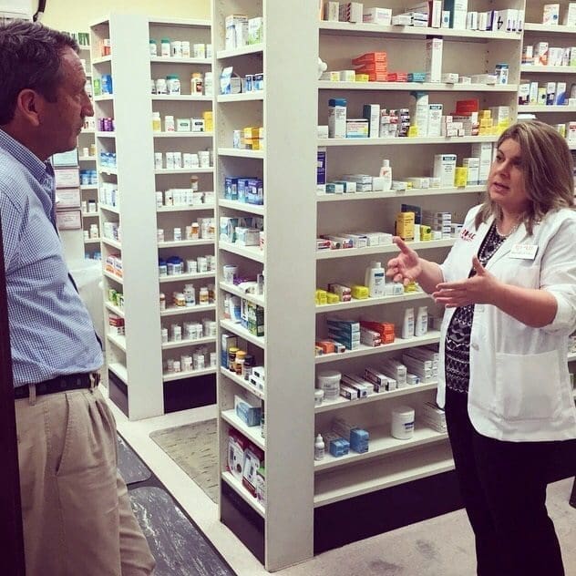 Rep. Mark Sanford (R-SC) got answers to his questions on vaccinations, patient access and provider status legislation on a recent NACDS RxIMPACT pharmacy tour at BI-LO in Beaufort, S.C.