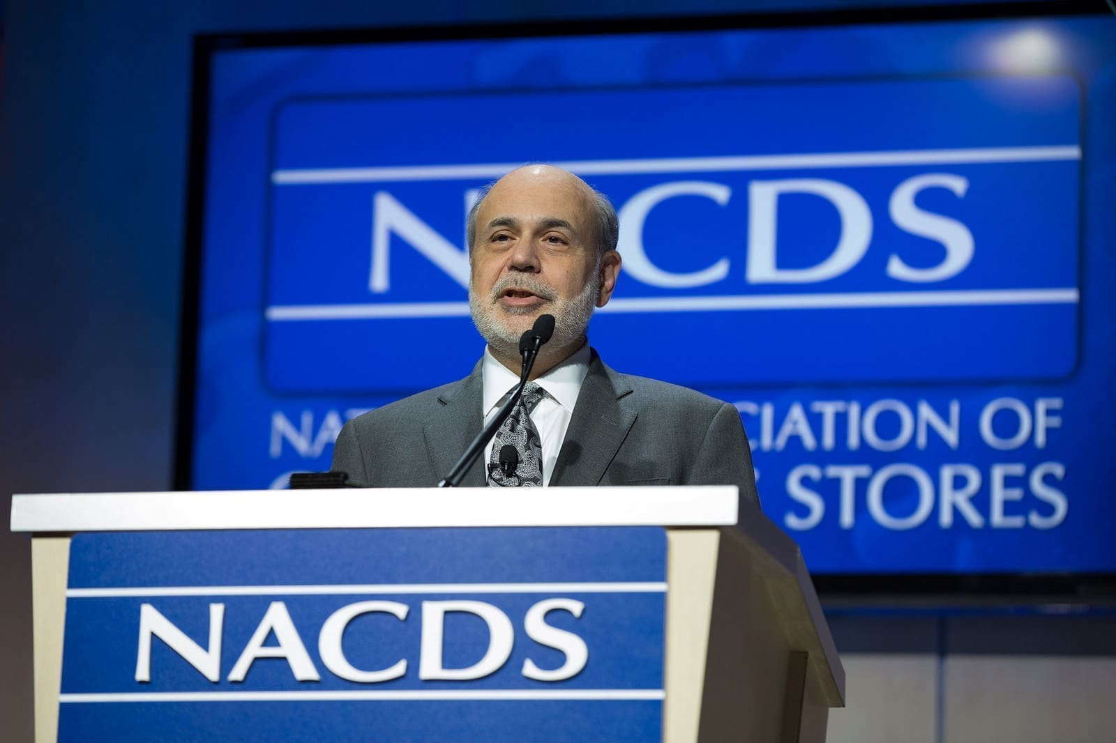 Dr. Ben S. Bernanke, former chairman of the Federal Reserve, has a new book out, "The Courage to Act." He delivered the keynote remarks at the 2014 NACDS Total Store Expo.