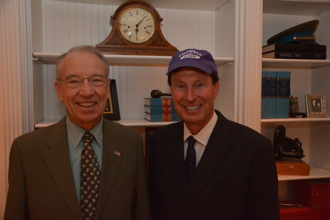 NACDS President and CEO Steven C. Anderson, IOM, CAE and Senate Judiciary Committee Chairman Chuck Grassley (R-IA)