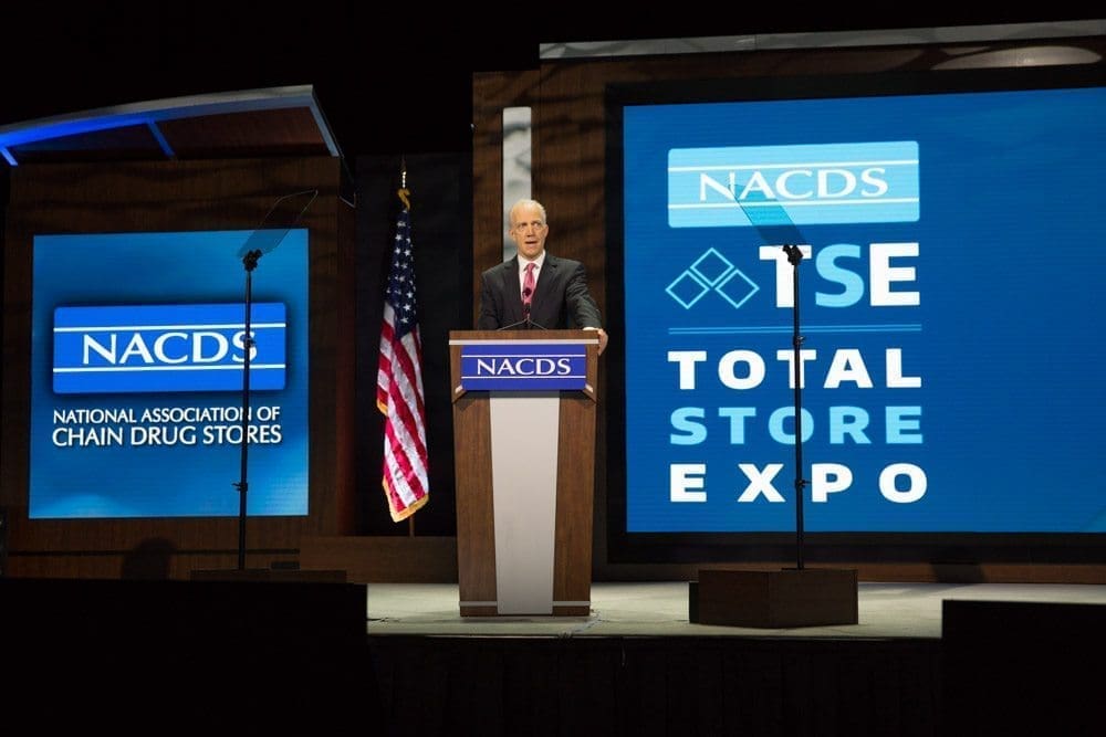 At the NACDS Total Store Expo Business Program on Sunday, NACDS Chairman Martin Otto, chief merchant and chief financial officer of H-E-B, described the ability of pharmacy-based healthcare solutions to help confront an array of socio-economic challenges facing the nation.