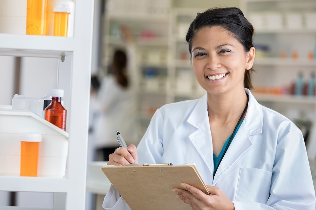 Pharmacist with clipboard