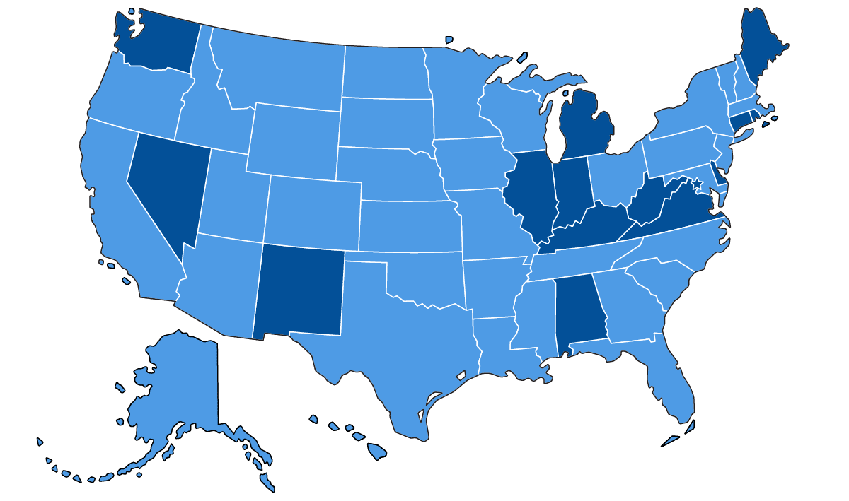 Substance Use Disorder by 15 States