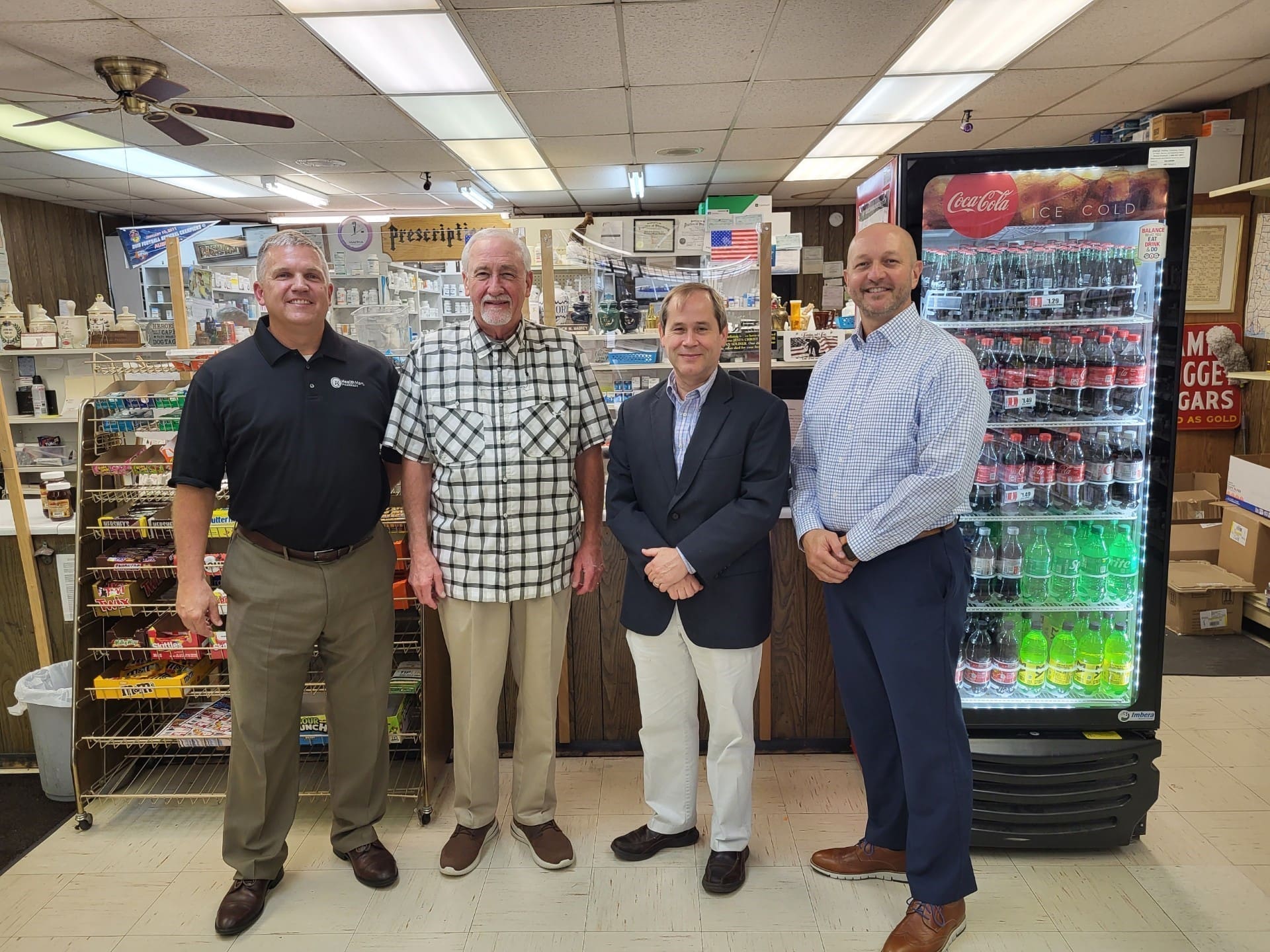 District Director Paul Housel for U.S. Representative Robert Aderholt (R-AL) was hosted Health Mart’s Jerry’s Discount Pharmacy at an August 1 Gadsden AL pharmacy tour
