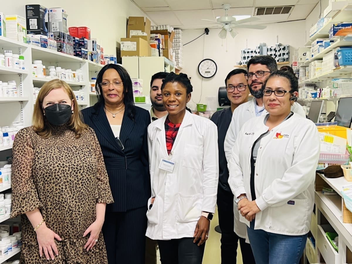 U.S. Rep. Lizzie Fletcher (D-TX) visits a Health Mart pharmacy in 2022 as part of the NACDS RxIMPACT grassroots program. U.S. Rep. Fletcher reported on the tour in her constituent newsletter at the time. More recently, in May of this year, she reported in her newsletter her co-sponsorship of legislation to enhance pharmacy access for Medicare beneficiaries